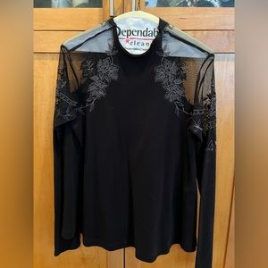 Free People Boho long sleeve shirt with floral detailing